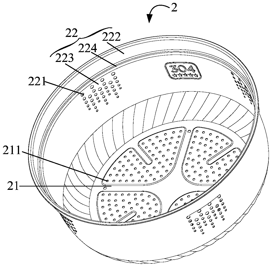 Cookware assembly and cooking utensil