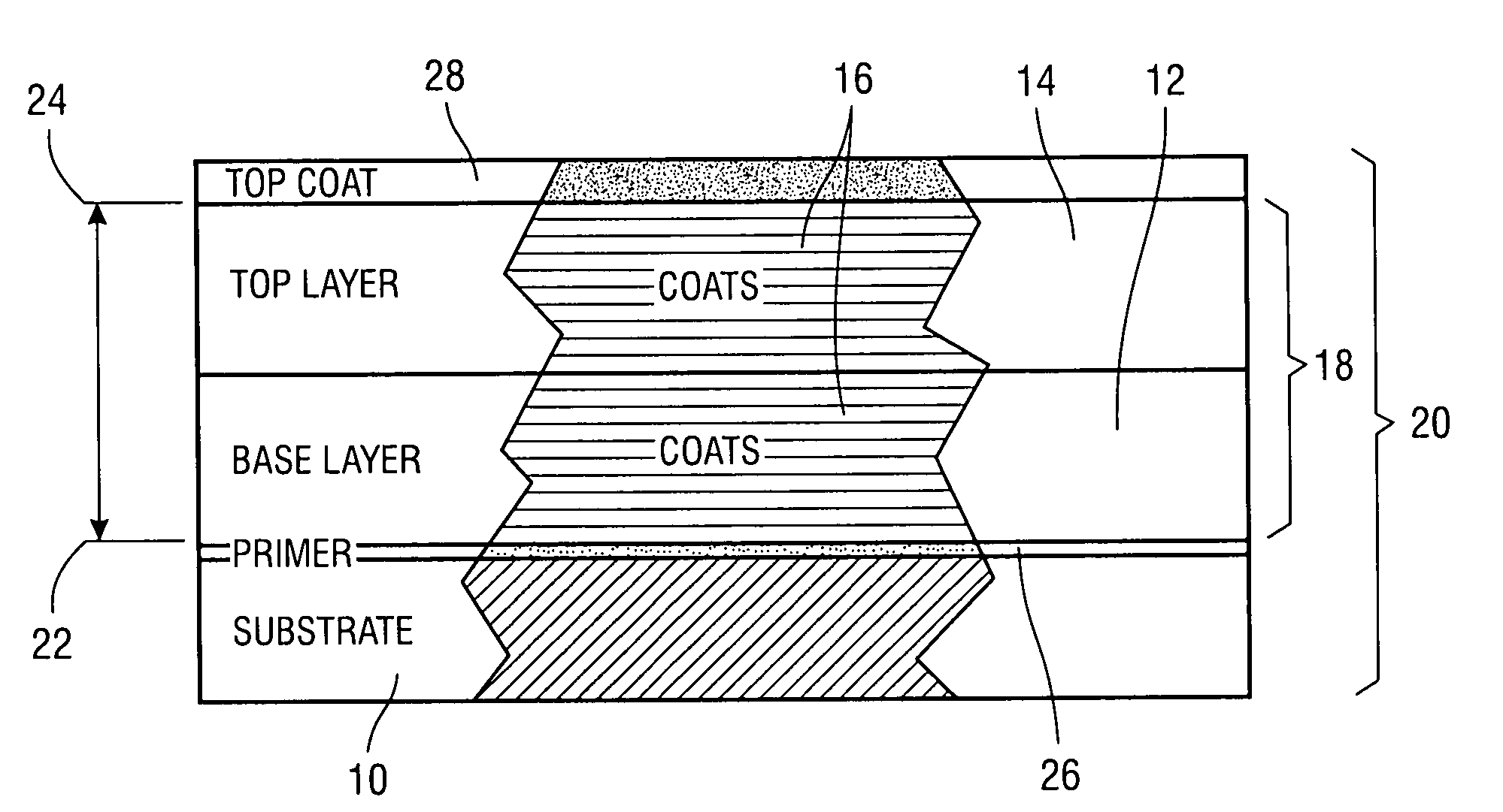 High temperature substrate protective structure