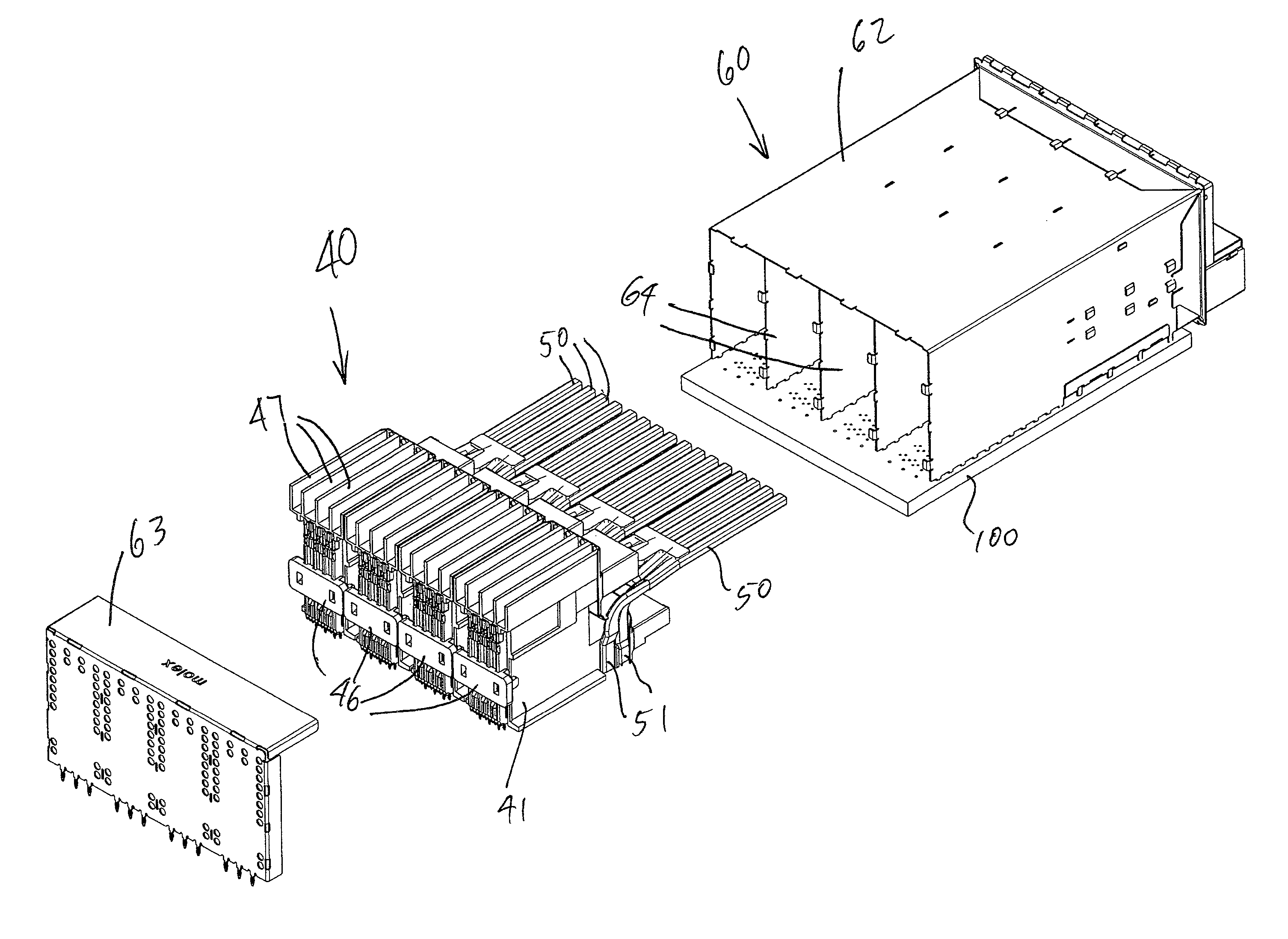 Connector system with airflow control