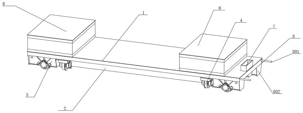 Railway waste truck disassembling method