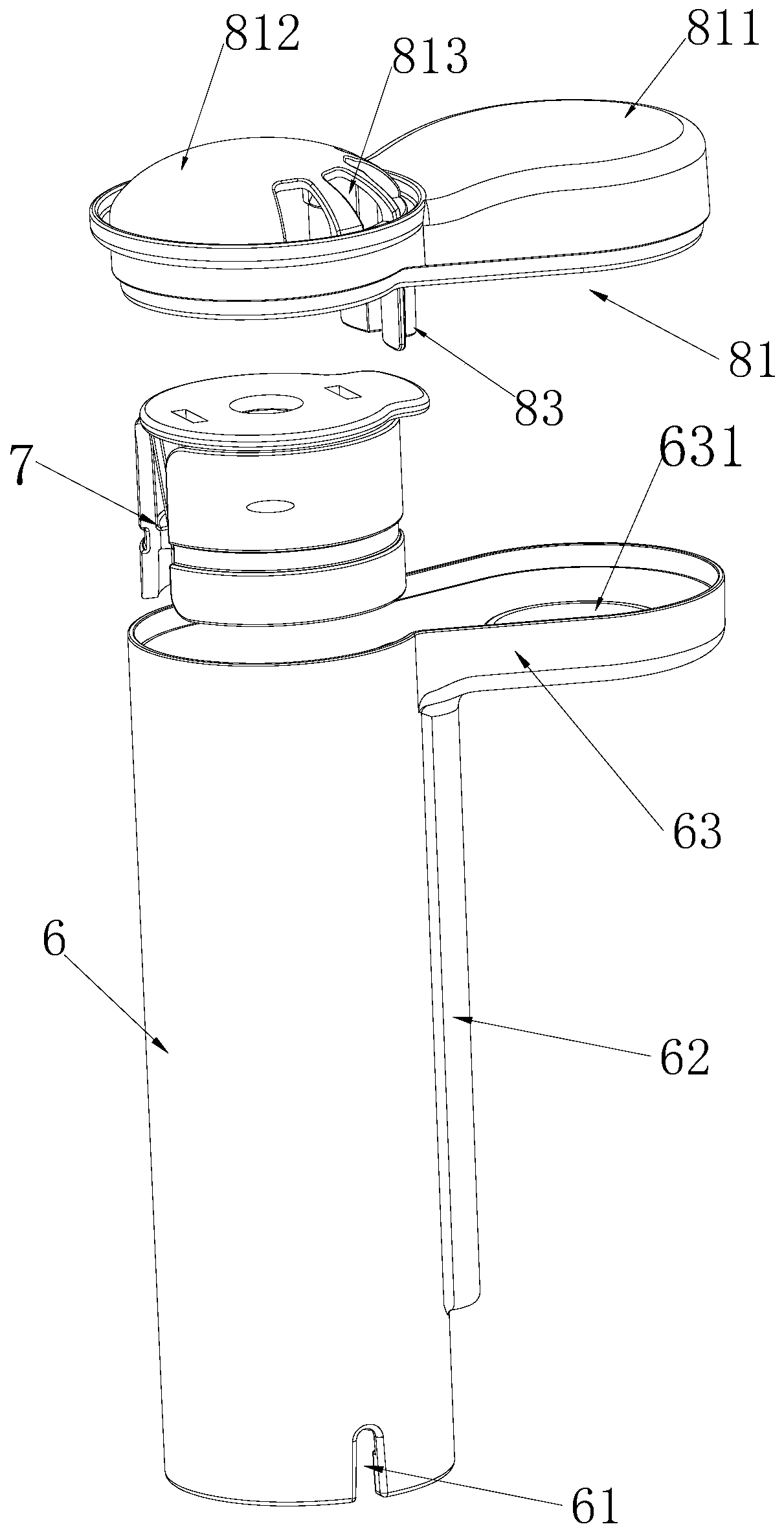 Top water adding humidifier