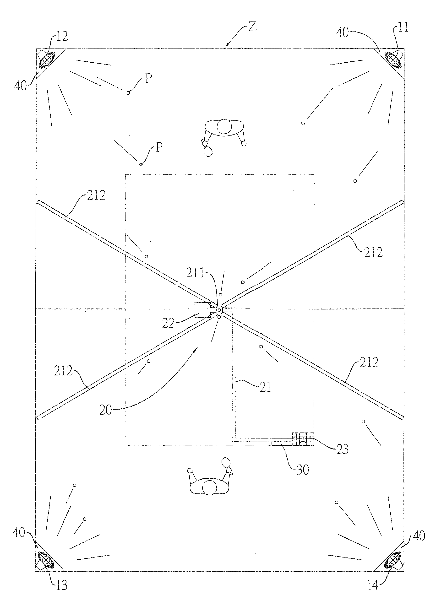 Automatic ball collection system for table tennis