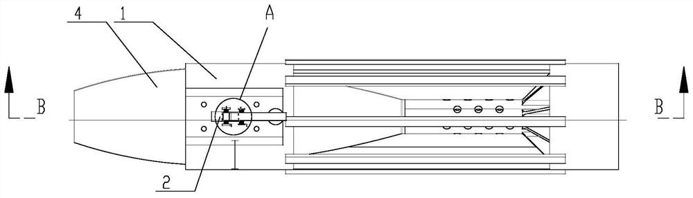 Unmanned aerial vehicle-mounted cannonball mounting device based on lever locking