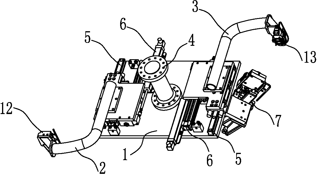 Plastic oil tank internal welding device