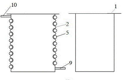 Heat exchanger of heating pump for heating water