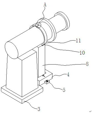 Auxiliary support structure of gate hoist