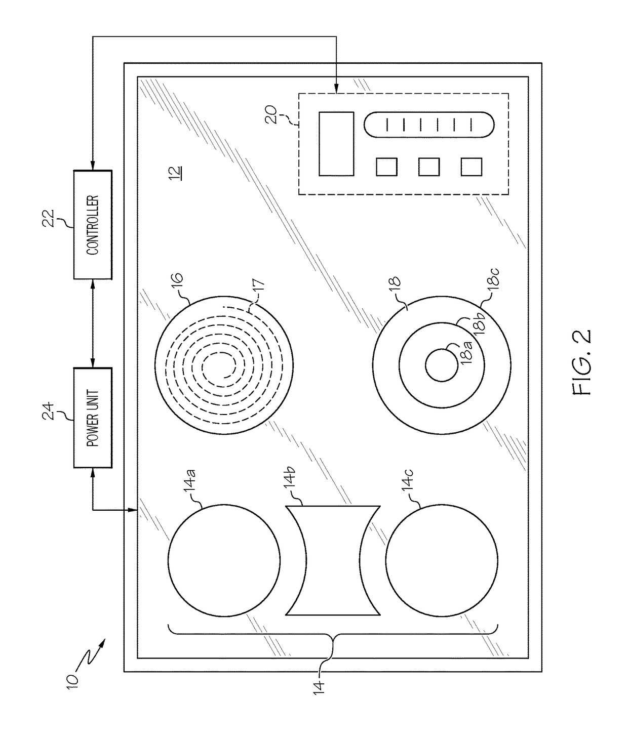 Appliance with electrovibration user feedback in a touch panel interface