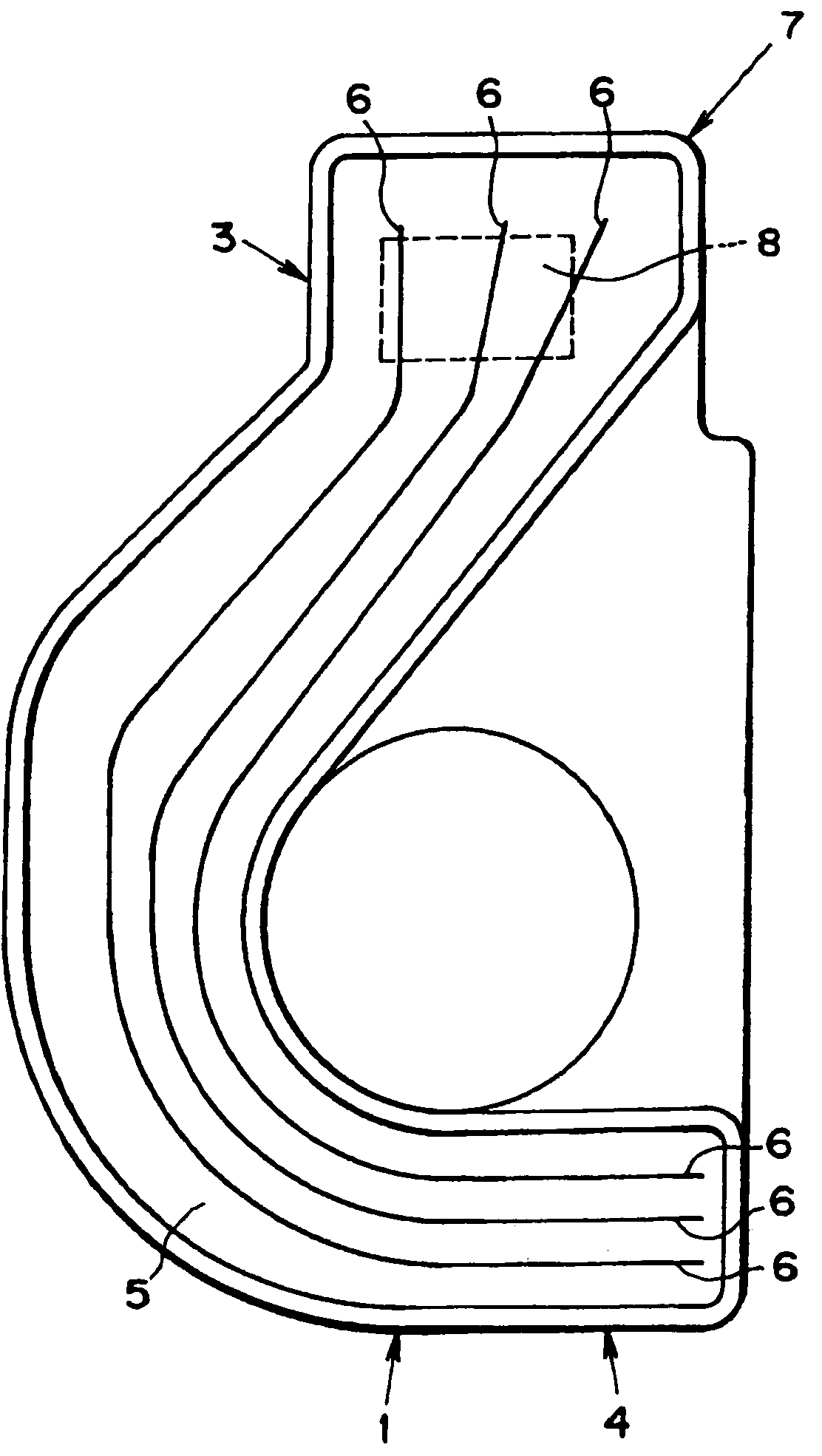 Heat pipe excellent in reflux characteristic