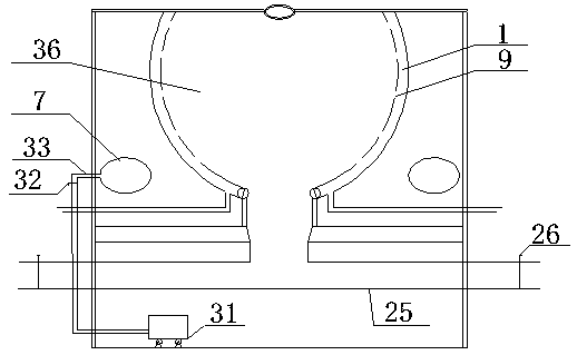 Plant root and soil separating and washing device