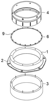 Damping device for electric vacuum pump of new energy vehicle