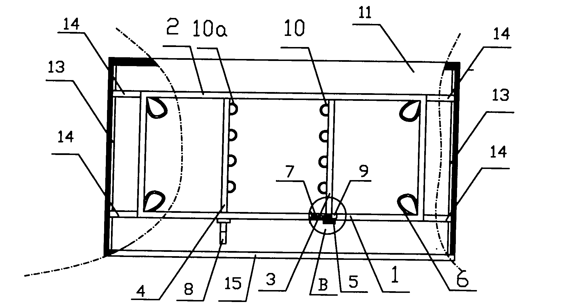 Skin stretching and fixing frame