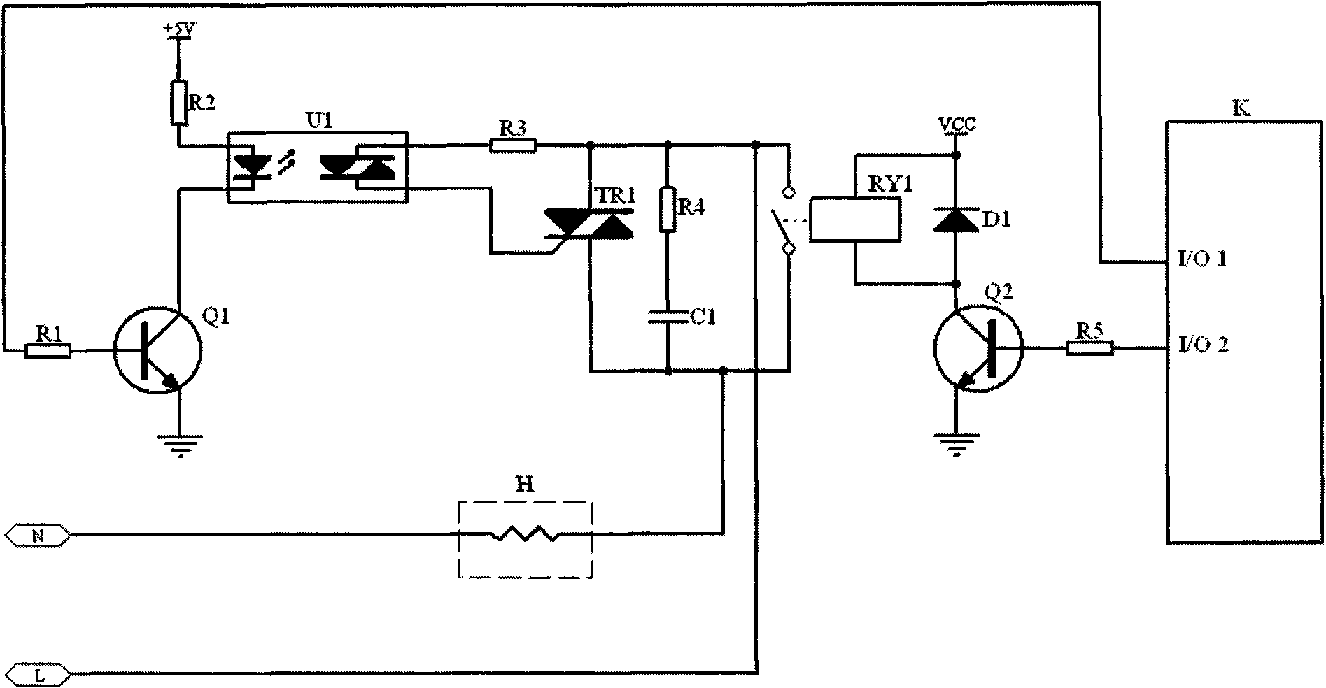 Method for protecting contact point of relay in high-power circuit and protection circuit