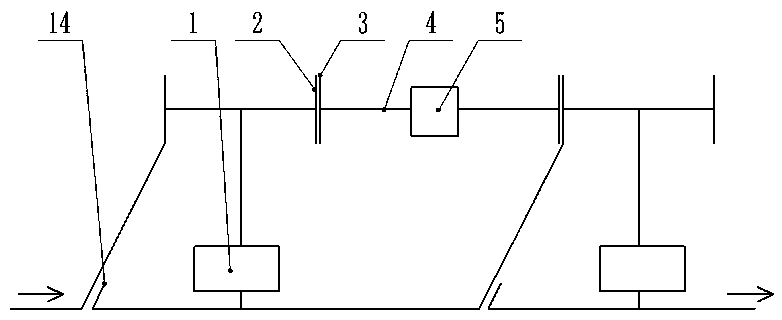 Height difference-adjustable short-circuiting device for stopping and starting electrolytic cell without power outage