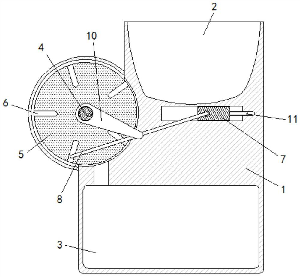 An energy-saving and high-efficiency shredding compression device for office use