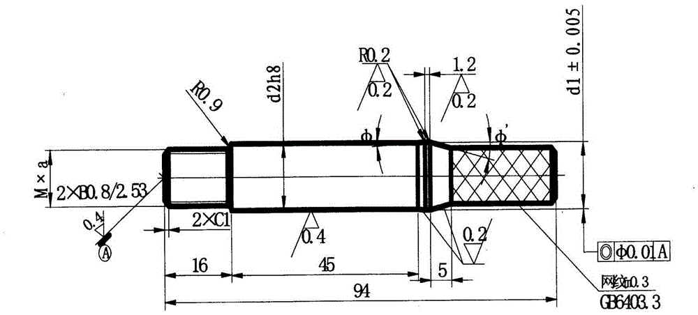 Processing method of hole extruded rod