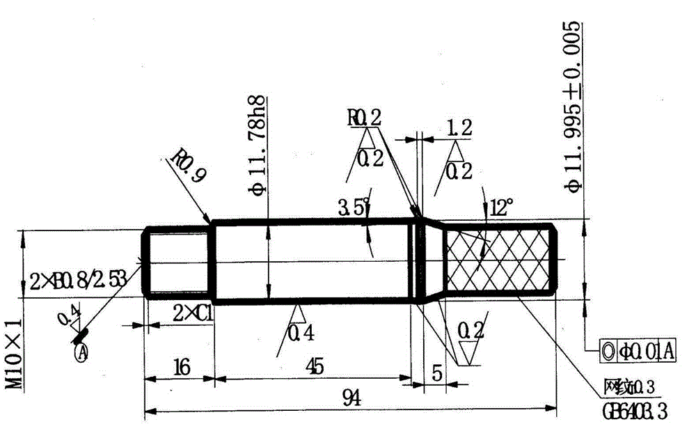 Processing method of hole extruded rod