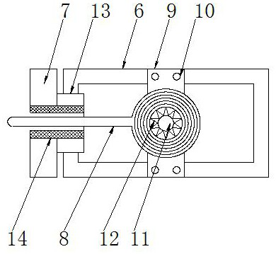 Air seat fixing device