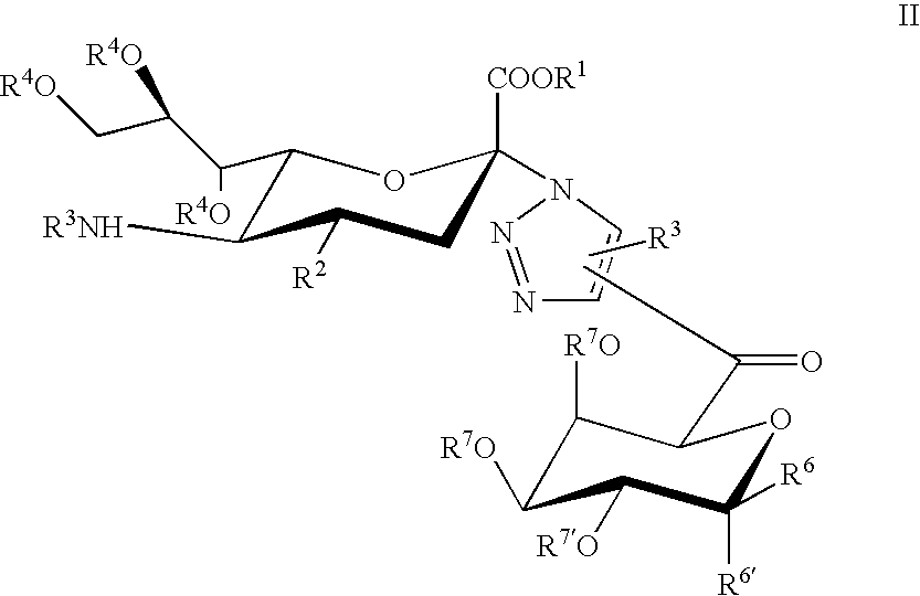 Triazole linked carbohydrates