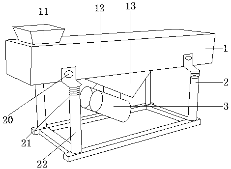 Efficient peanut shelling device based on equipment space expansion and thorough pulp separation