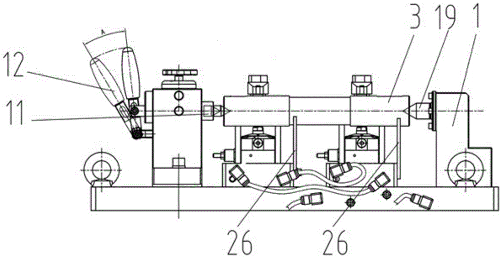 Industrial robot transmission shaft key groove machining fixture