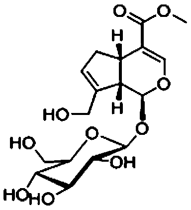 Method for extracting geniposide compound from fructus gardeniae and application thereof