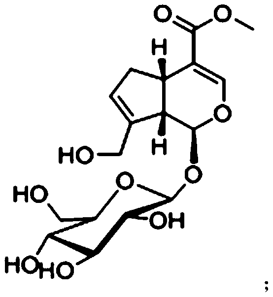 Method for extracting geniposide compound from fructus gardeniae and application thereof