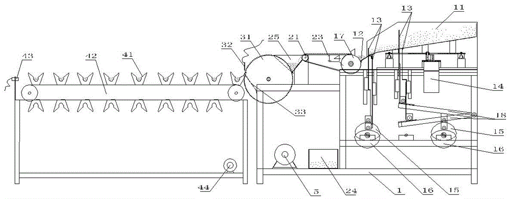 Automatic subpackage machine and method for incense sticks