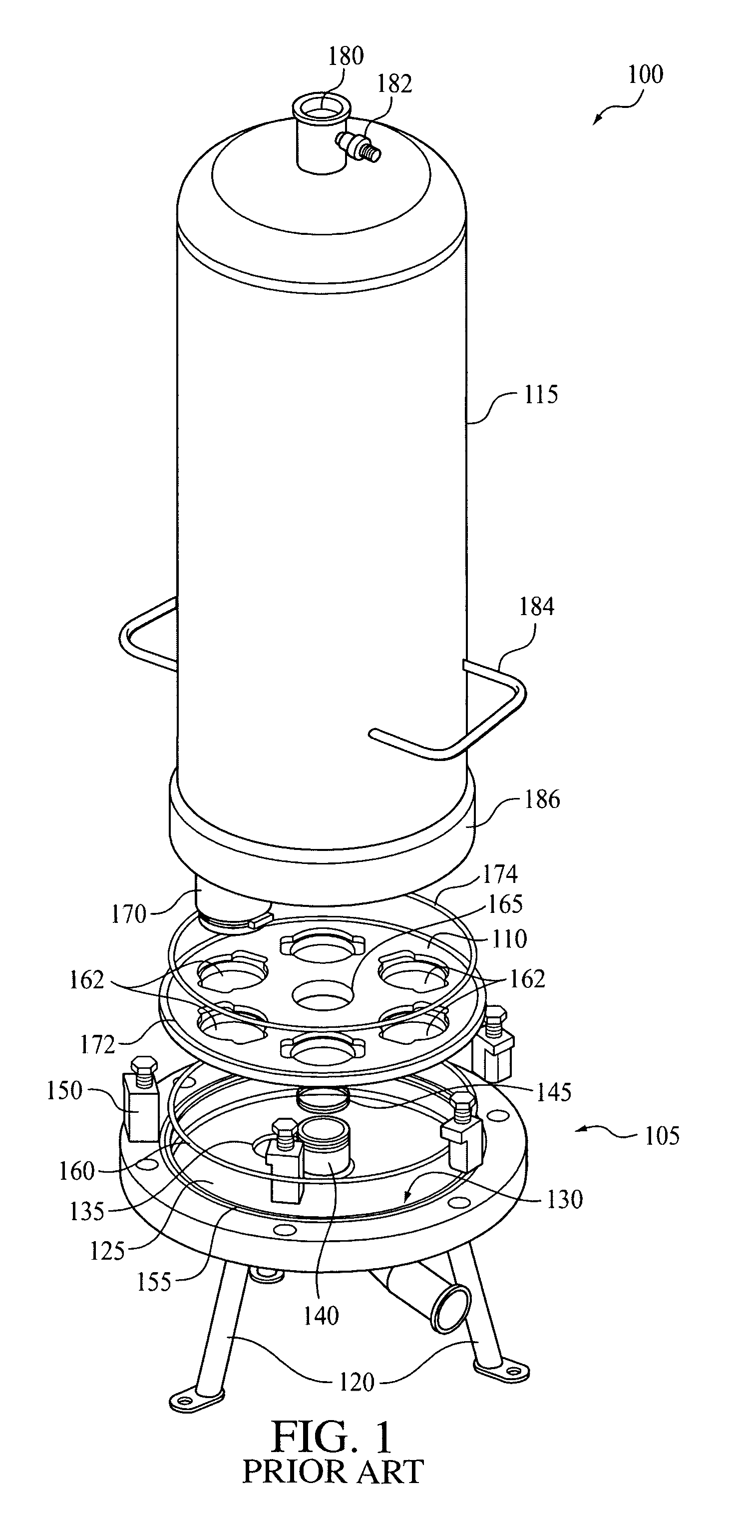 Integrated filter housing with associated cleaning system and method