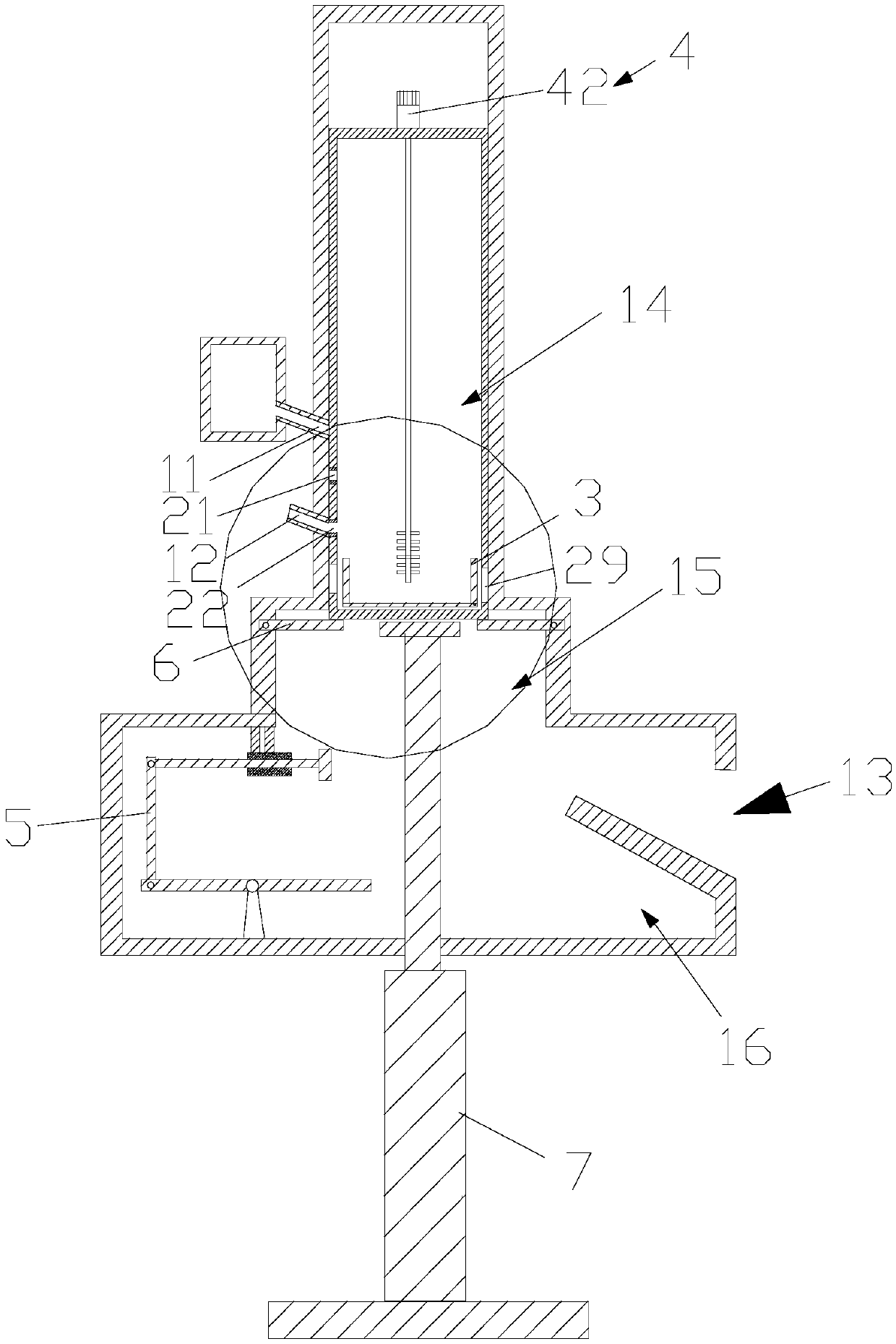 Mixing device for abrasion-resistant concrete production in water conservancy projects