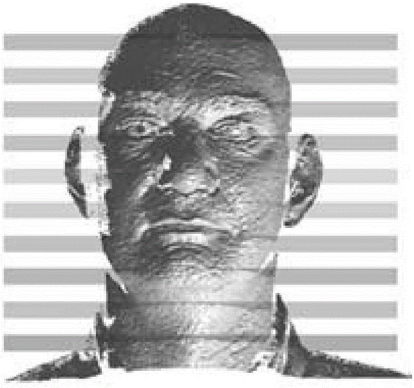 Three-dimensional human face recognition method and system, and data processing device applying same