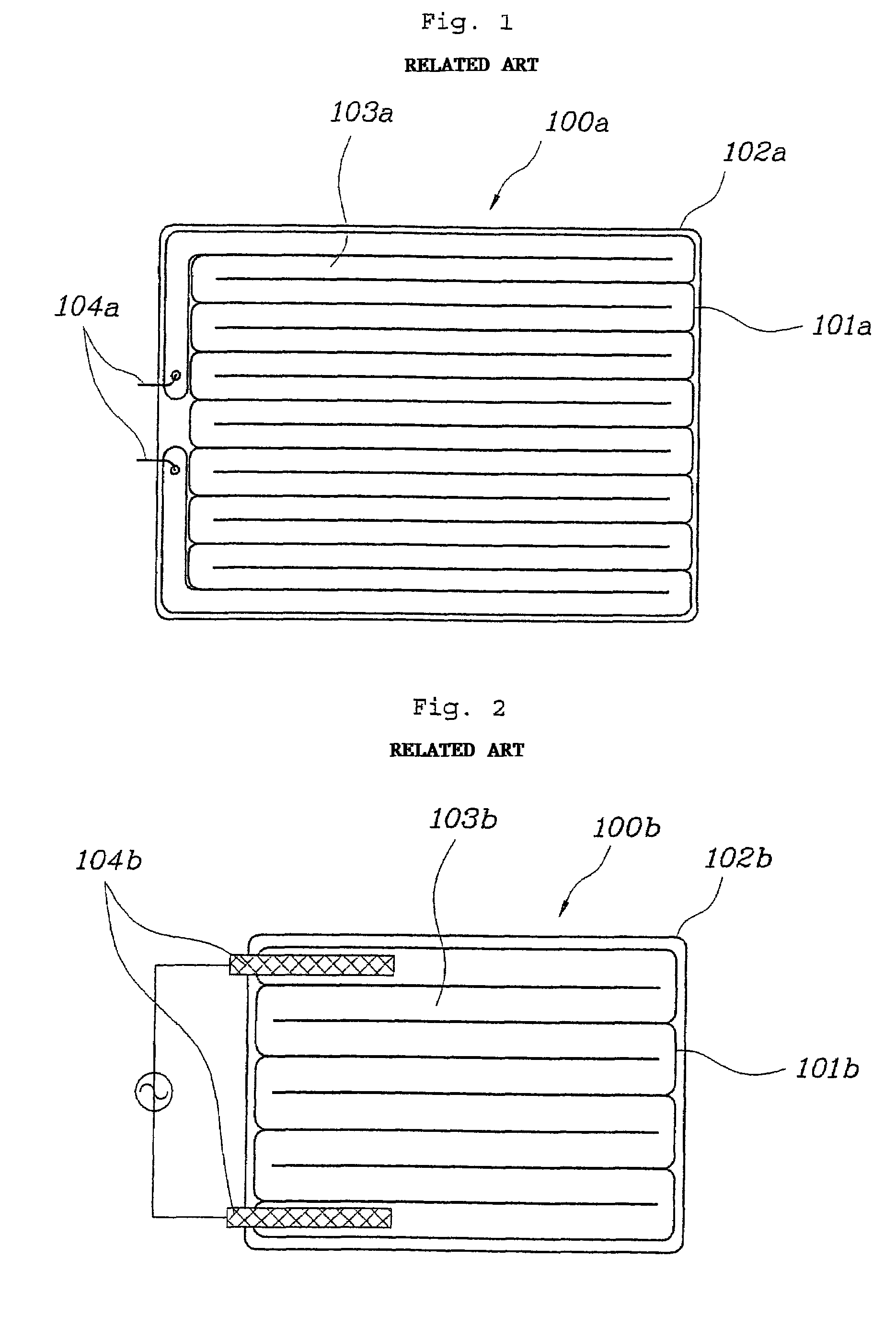 Flat fluorescent lamp for display devices