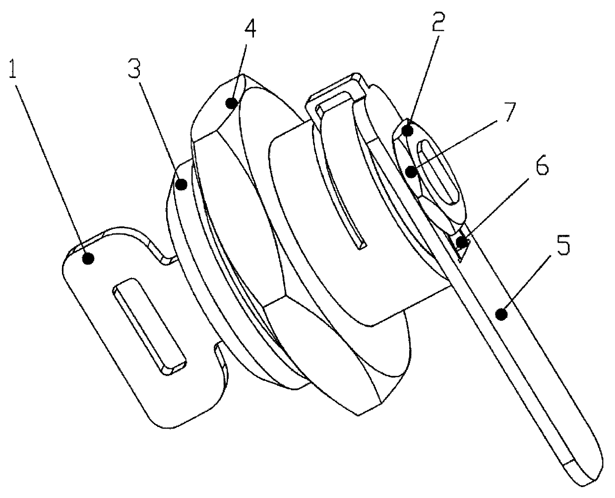 Novel carelessness-preventive cam lock