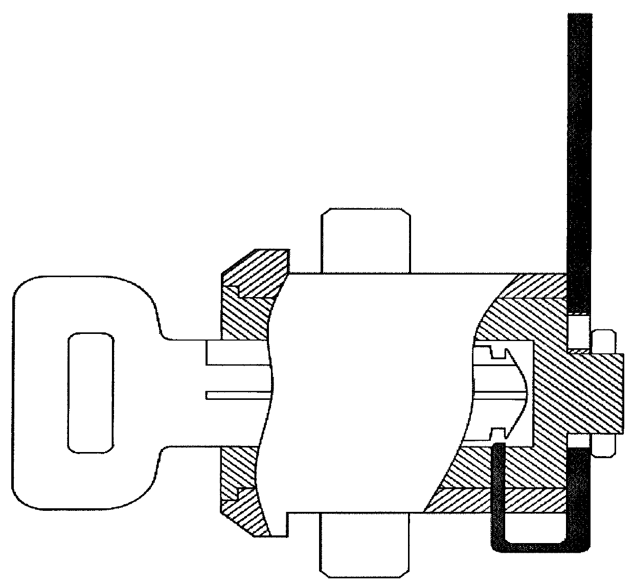 Novel carelessness-preventive cam lock