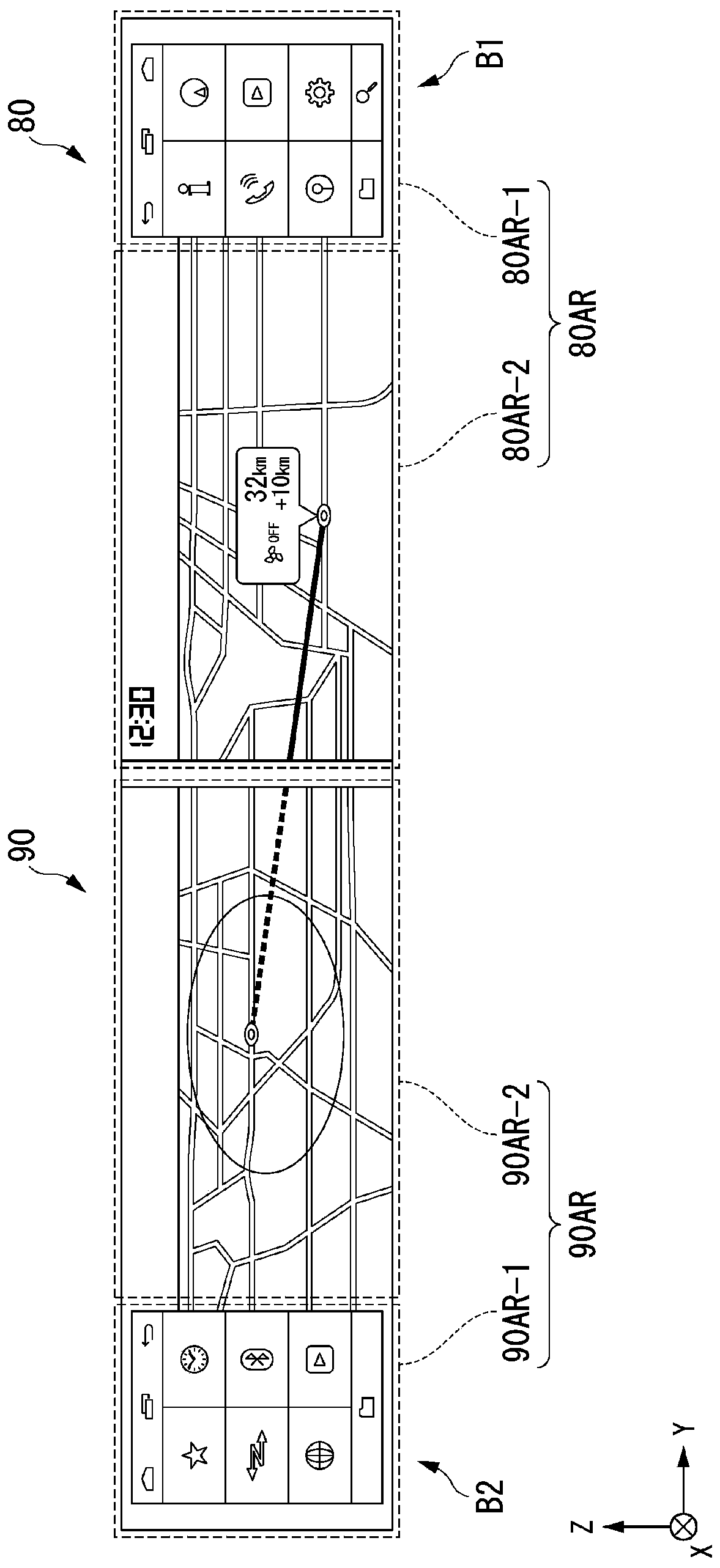 VEHICLE DISPLAY DEVICE, AND VEHICLE DISPLAY METHOD, and storage medium