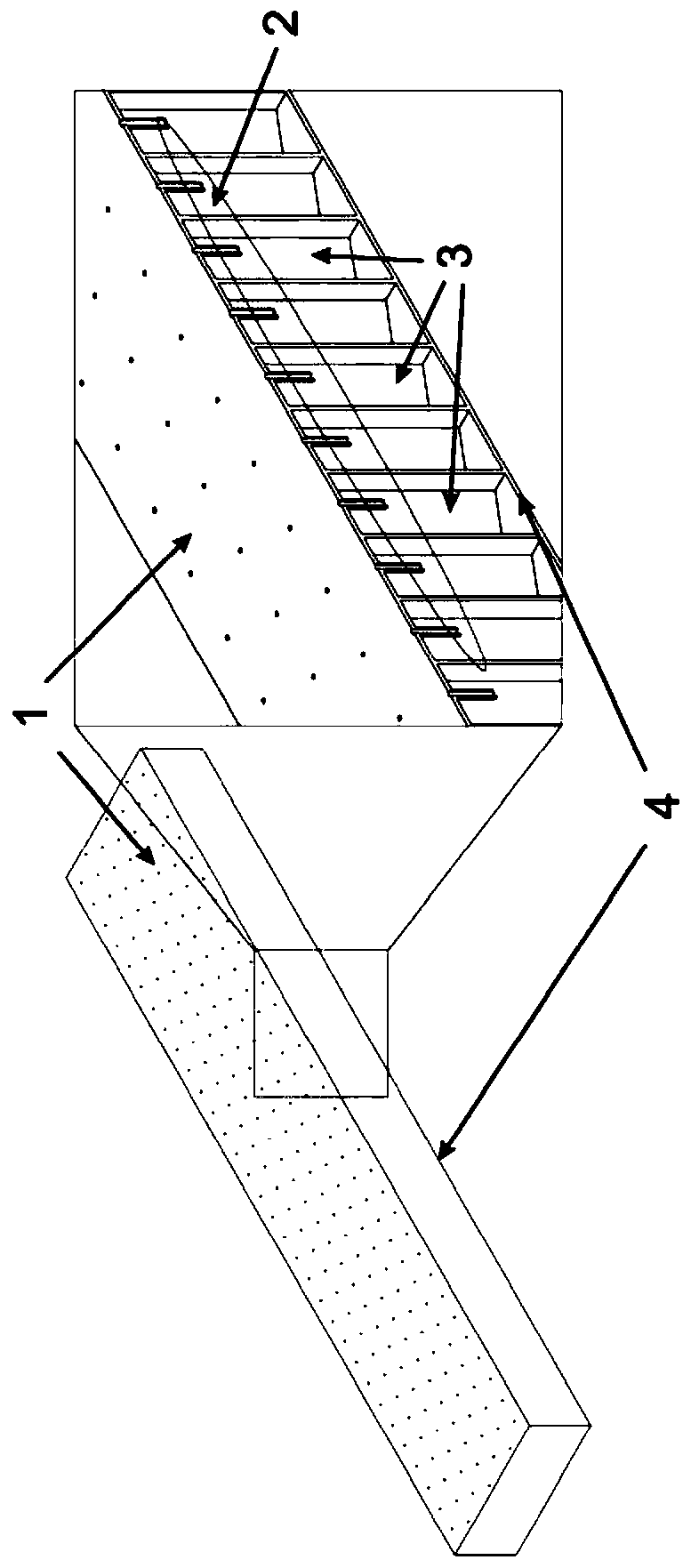 Extension pipe type perforated plate honeycomb sandwich sound absorption structure