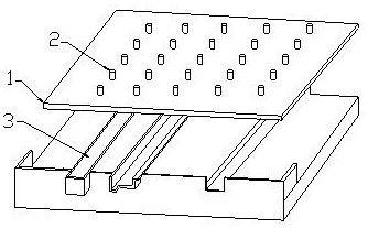 Construction method for post-pouring coke oven floor ventilation trench and gas pipe trench