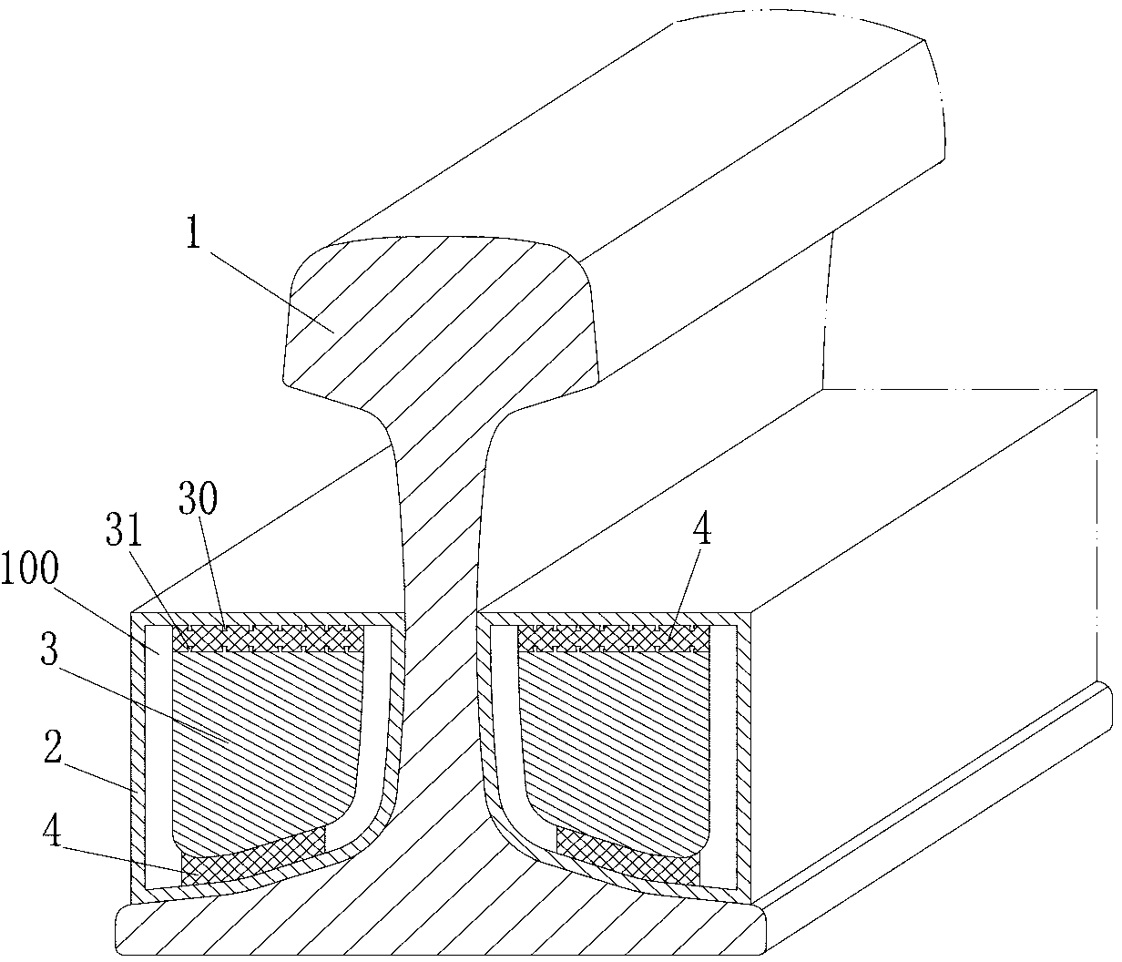 Rail vibration absorber