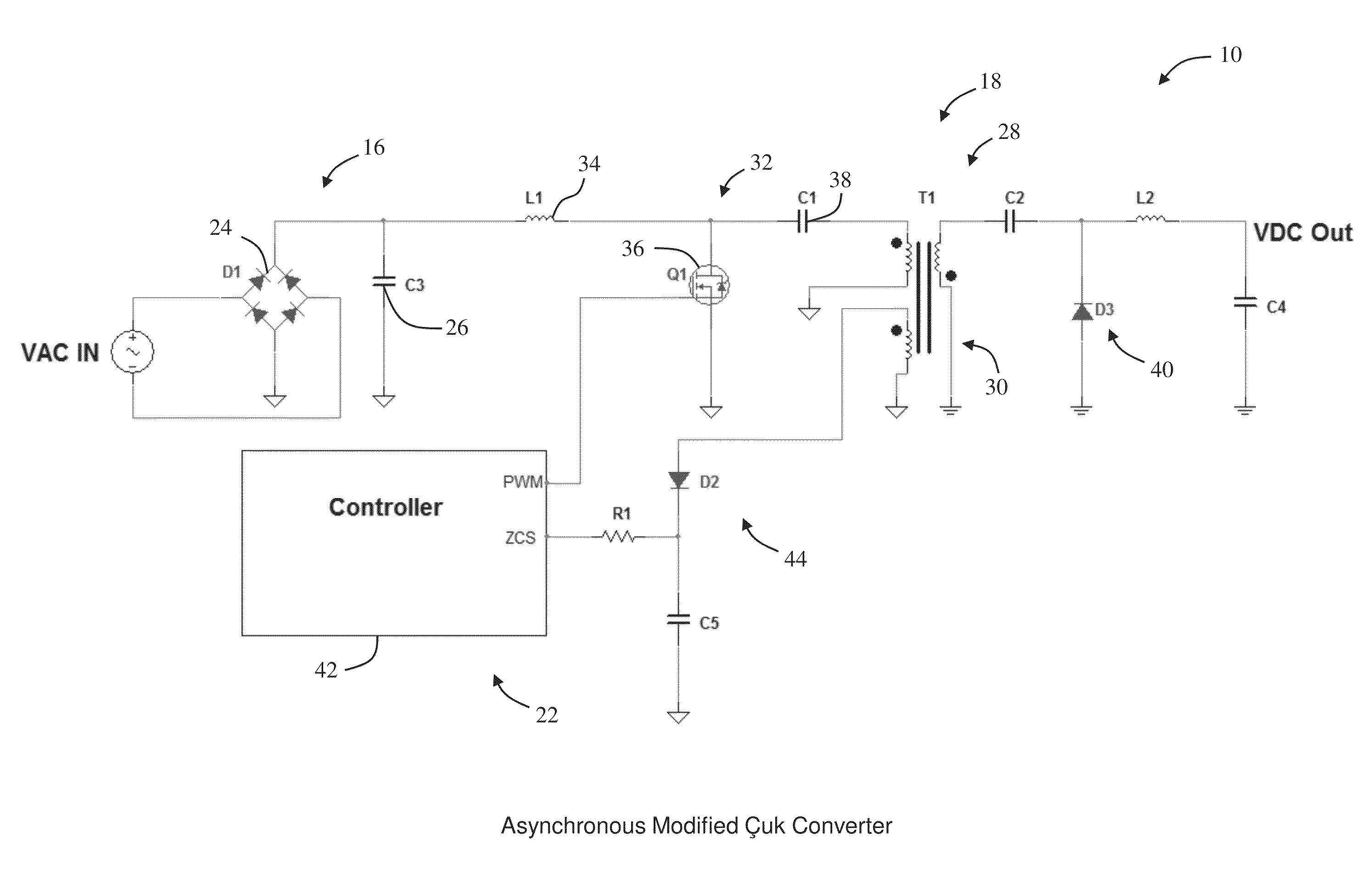 Electrical circuit for delivering power to consumer electronic devices