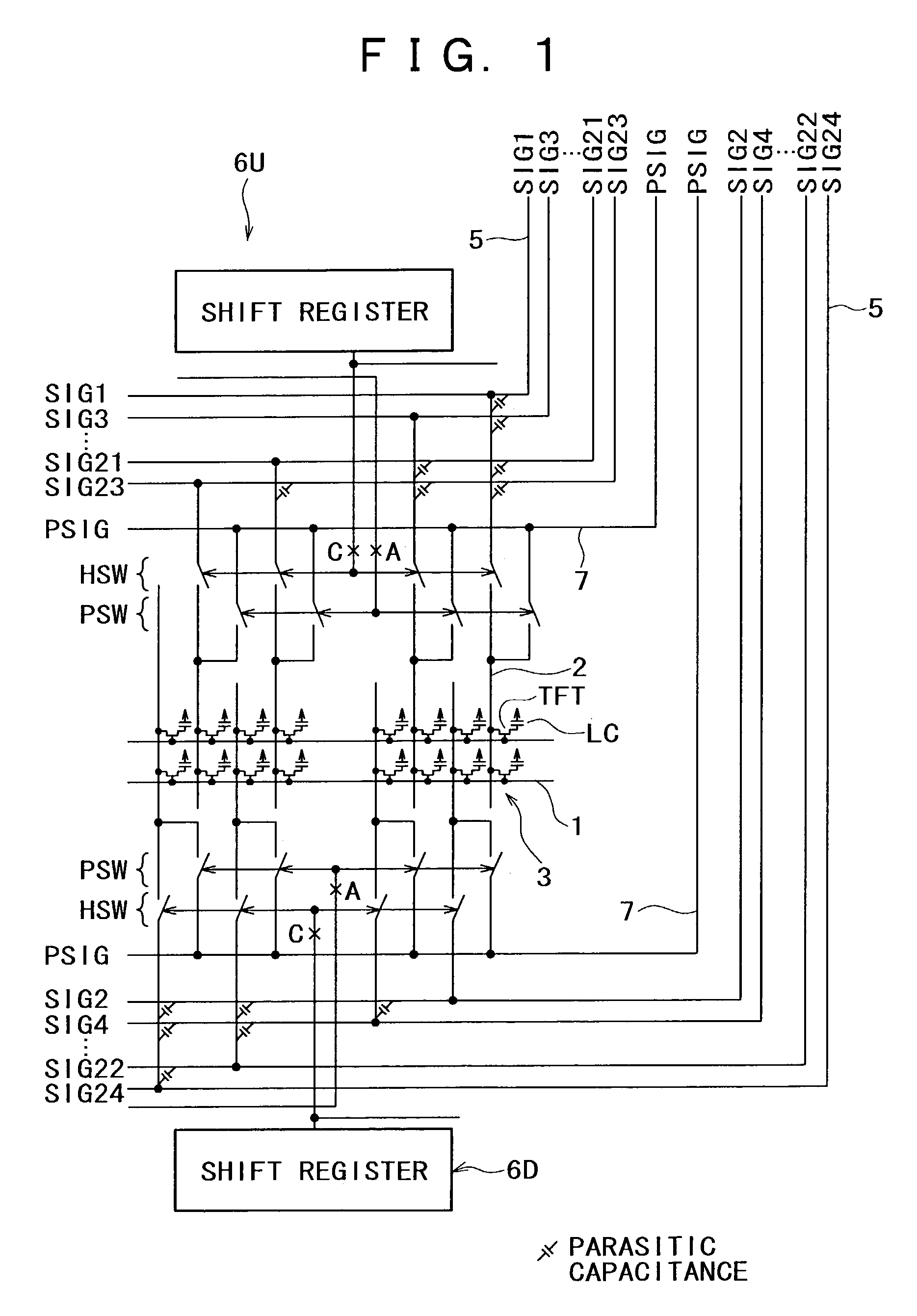 Display apparatus including plural pixel simultaneous sampling method and wiring method