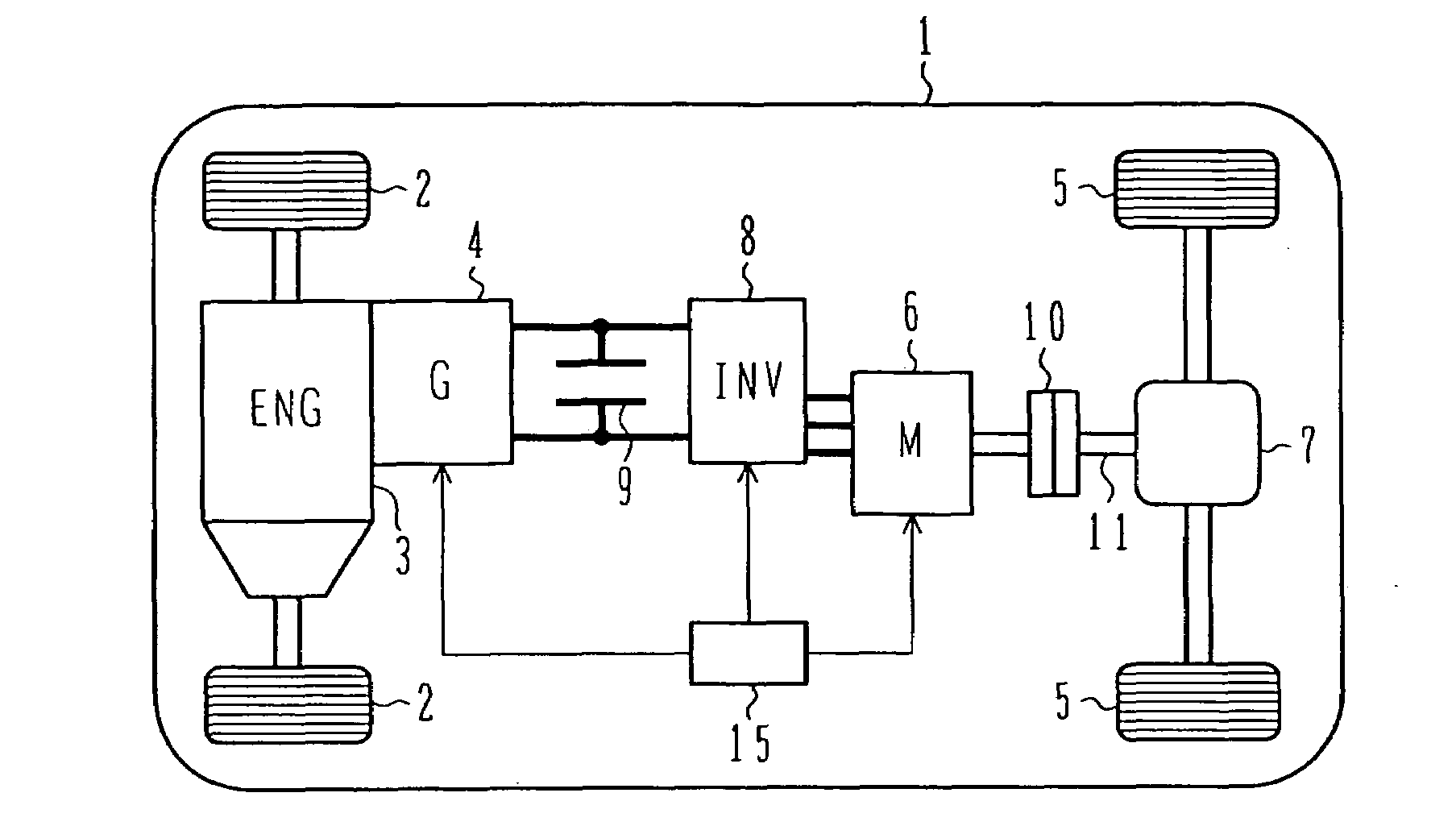 Controller for an electric vehicle and driving apparatus for the electric vehicle