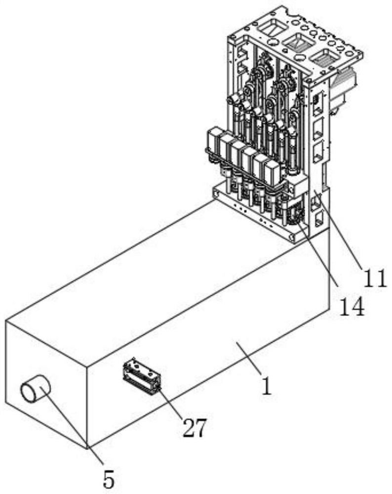 Flow control structure of nitrogen-oxygen separation device