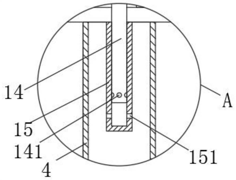 Flow control structure of nitrogen-oxygen separation device