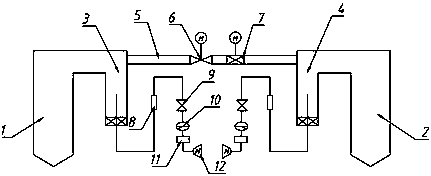 Flue gas passage system capable of achieving adjacent furnace low-load denitration and mutual standby of flue gas channels