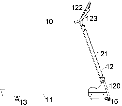 Shock-absorbing device for a treadmill