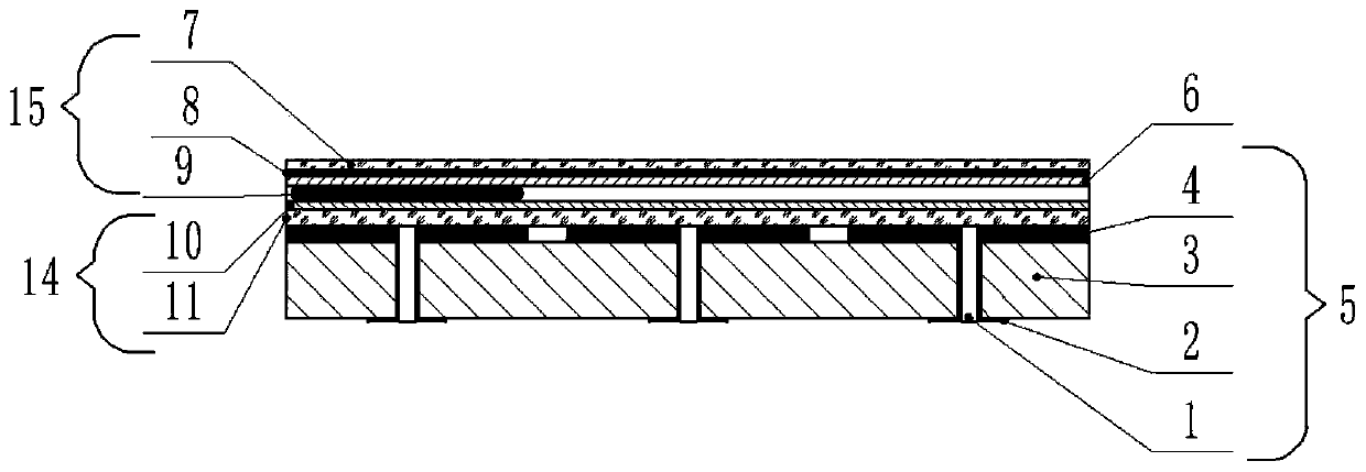 Double-layer DMF chip rapidly prepared based on polymer composite film and preparation method