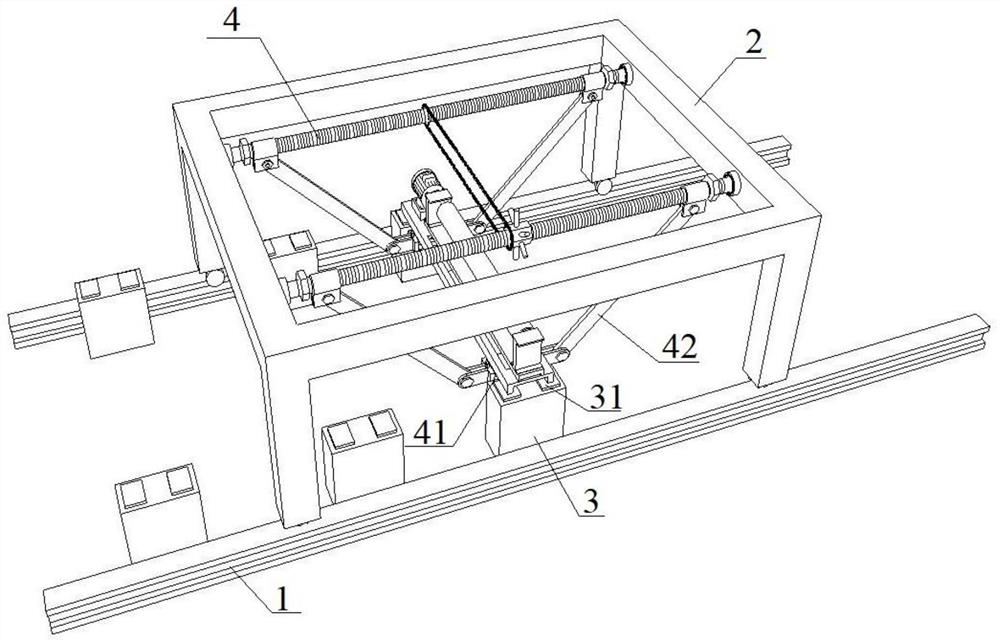 Long-distance continuous roller way rapid installation device and installation method