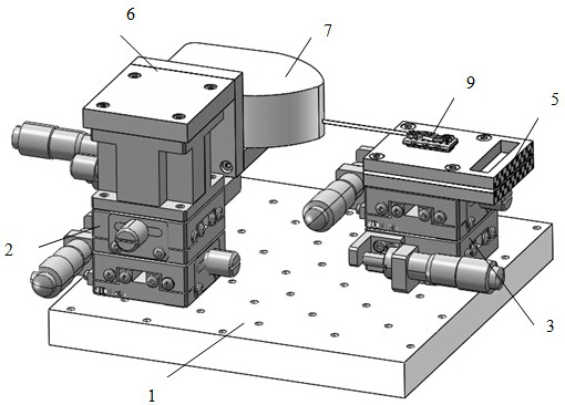 A small sealed electromagnetic relay contact system reed stiffness test device