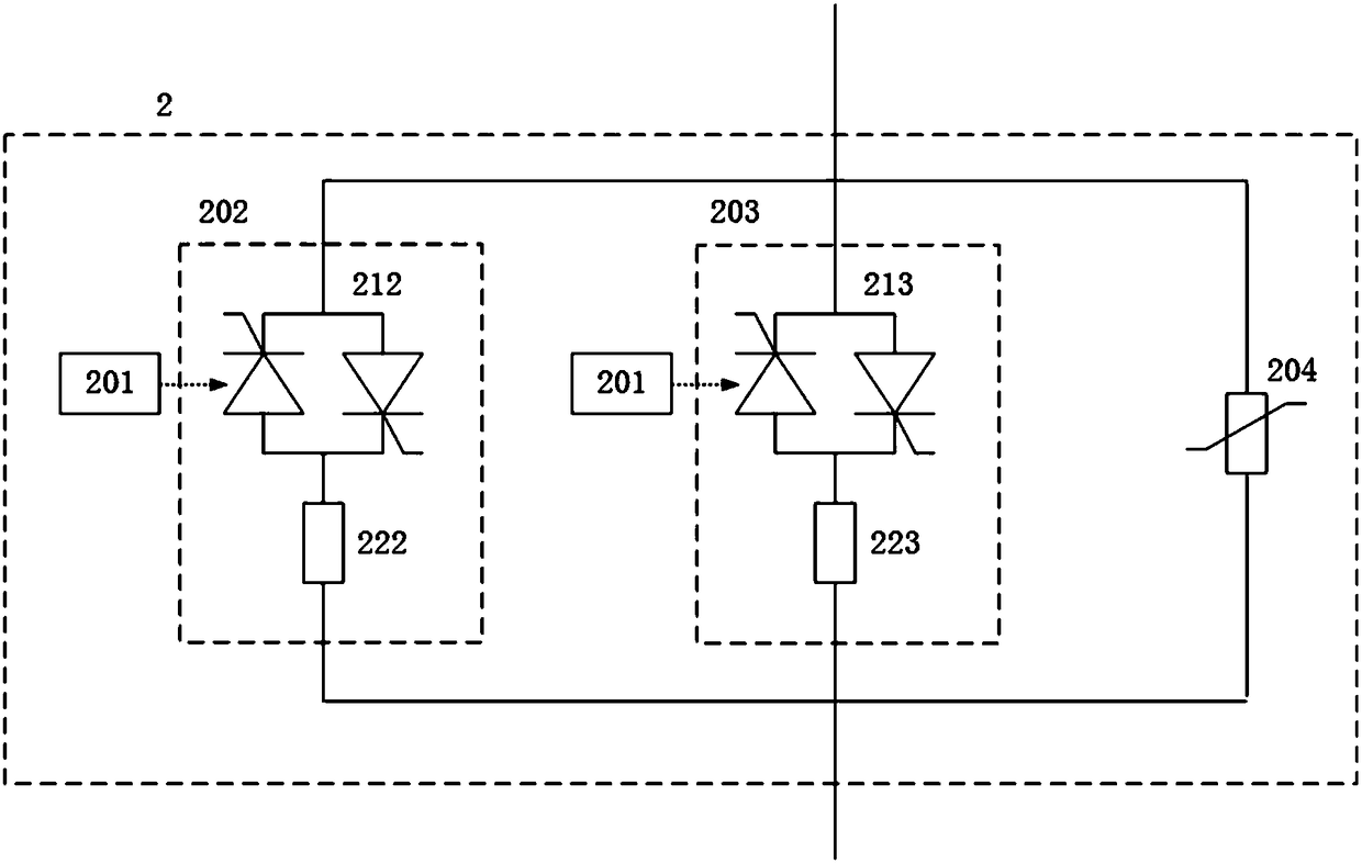 Grounding device for flexible DC power transmission system