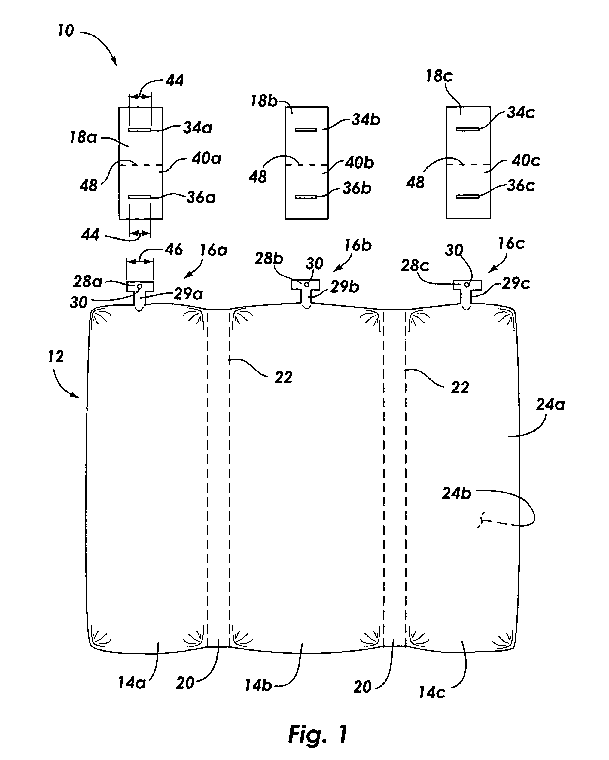 Inflatable cushion retention system