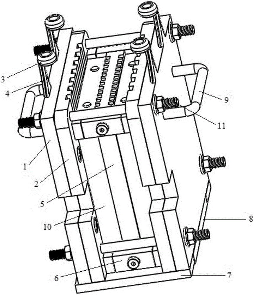 Cell clamp with pass line ring